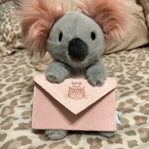 Jellycat Gray Koala with Pink Accents